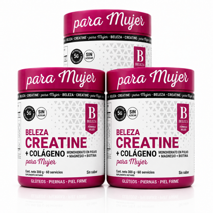 BELEZA® — Creatina + Colágeno para Mujer