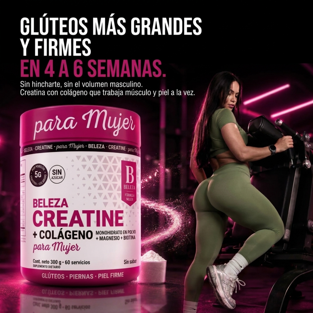 BELEZA® — Creatina + Colágeno para Mujer